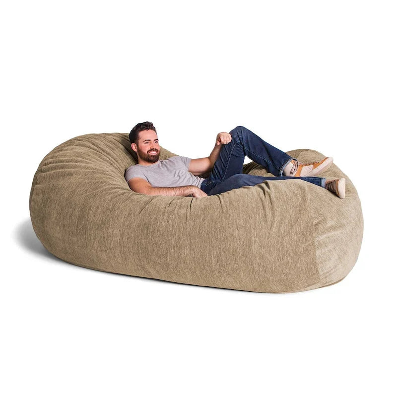 Pouf géant pour adultes - Chenille de qualité supérieure