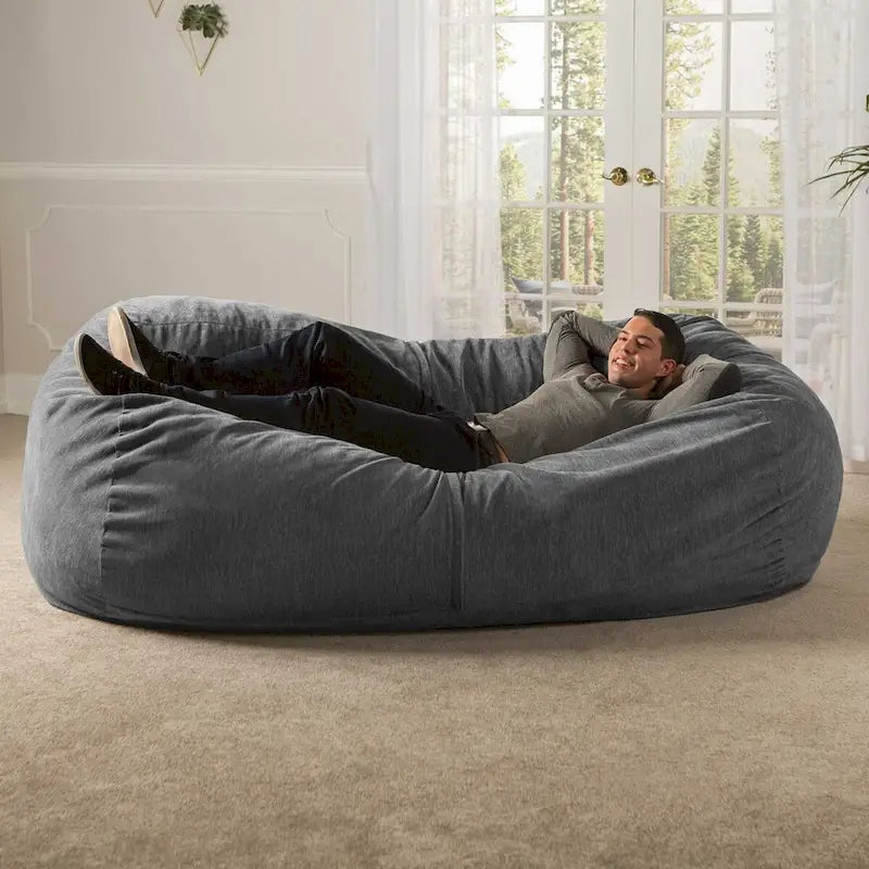 Pouf géant pour adultes - Chenille de qualité supérieure