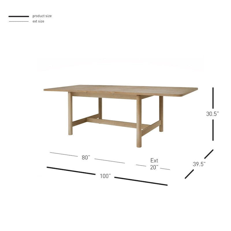 Table de salle à manger avec 20 rallonges